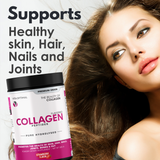 HYDROLYZED COLLAGEN POWDER - SKIN HAIR NAILS JOINTS - PREMIUM GRADE - STRAWBERRY FLAVORED 300G
