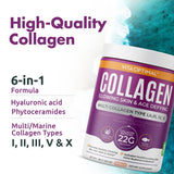 VITA OPTIMAL MULTI COLLAGEN PEPTIDES POWDER WITH PHYTOCERAMIDES, HYALURONIC ACID, KERATIN & VITAMIN C - VANILLA FLAVOUR - 22G SERVING