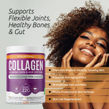 VITA OPTIMAL MULTI COLLAGEN PEPTIDES POWDER WITH PHYTOCERAMIDES, HYALURONIC ACID, KERATIN & VITAMIN C - VANILLA FLAVOUR - 22G SERVING