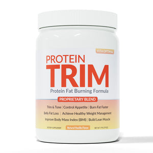 PROTEIN TRIM: FAT BURNER, BELLY FAT REDUCER, AND GLUTES GROWING FORMULA - VANILLA FLAVOR - 640G POWDER