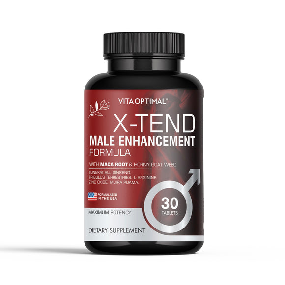 X-TEND MALE ENHANCEMENT FORMULA WITH MACA ROOT, & HORNY GOAT WEED (ADVANCED) - 30 TABLETS