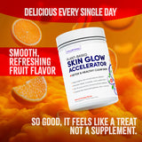 SKIN GLOW ACCELERATOR - PLANT BASED - NET WT 300G (10.6OZ) - NATURAL ORANGE FLAVOUR