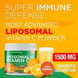 LIPOSOMAL VITAMIN C POWDER - PLUS ZINC, VITAMIN D 2500IU, ROSE HIPS & BIOFLAVONOIDS - POWERFUL COMPLEX - 210G