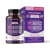 VITA OPTIMAL PROBIOTIC PREBIOTIC CRANBERRY 50B CFU PLUS LACTOFERRIN - DR’S CHOICE