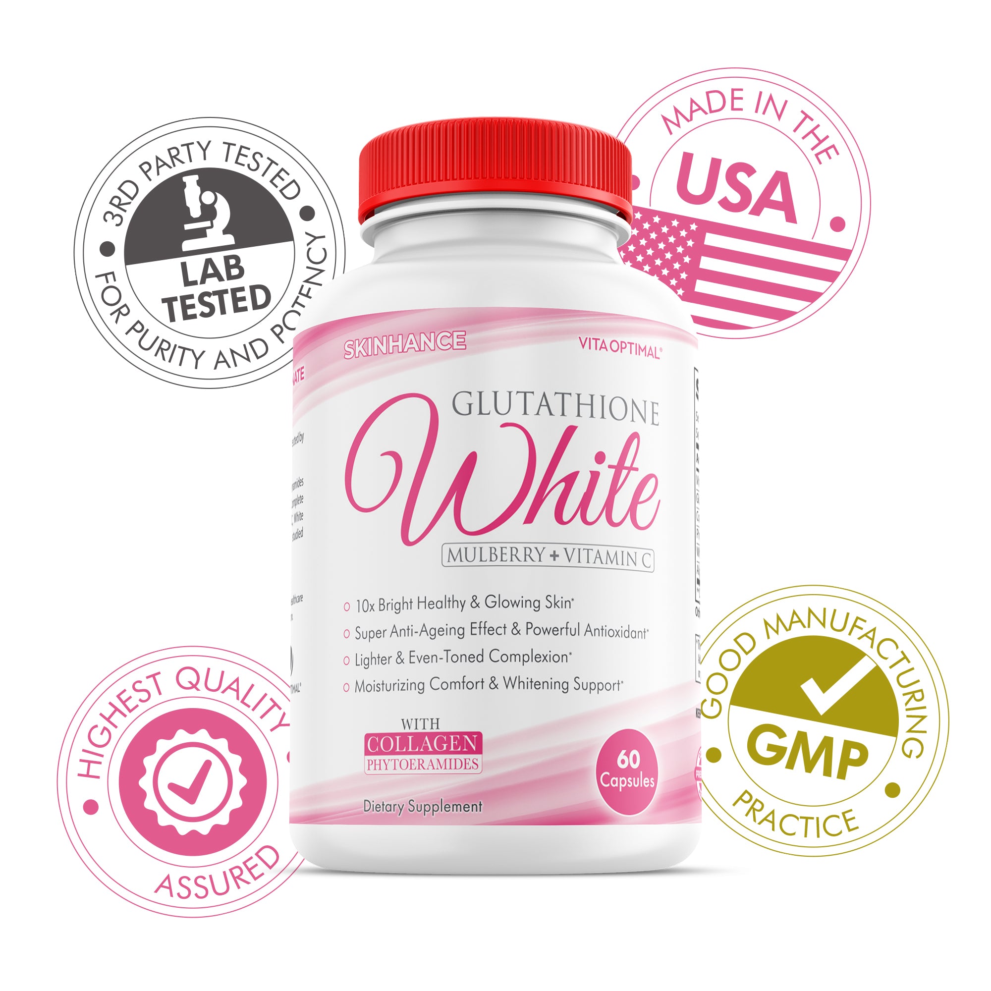 SKINHANCE GLUTATHIONE WHITE x 60 CAPSULES Vita Optimal LLC SKINHANCE GLUTATHIONE WHITE x 60 CAPSULES Vita Optimal LLC